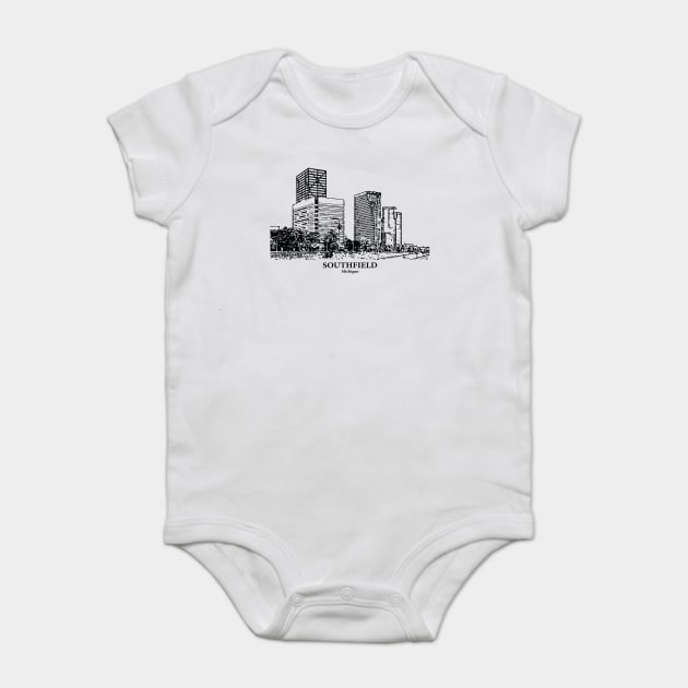 Southfield - Michigan Baby Bodysuit by Lakeric